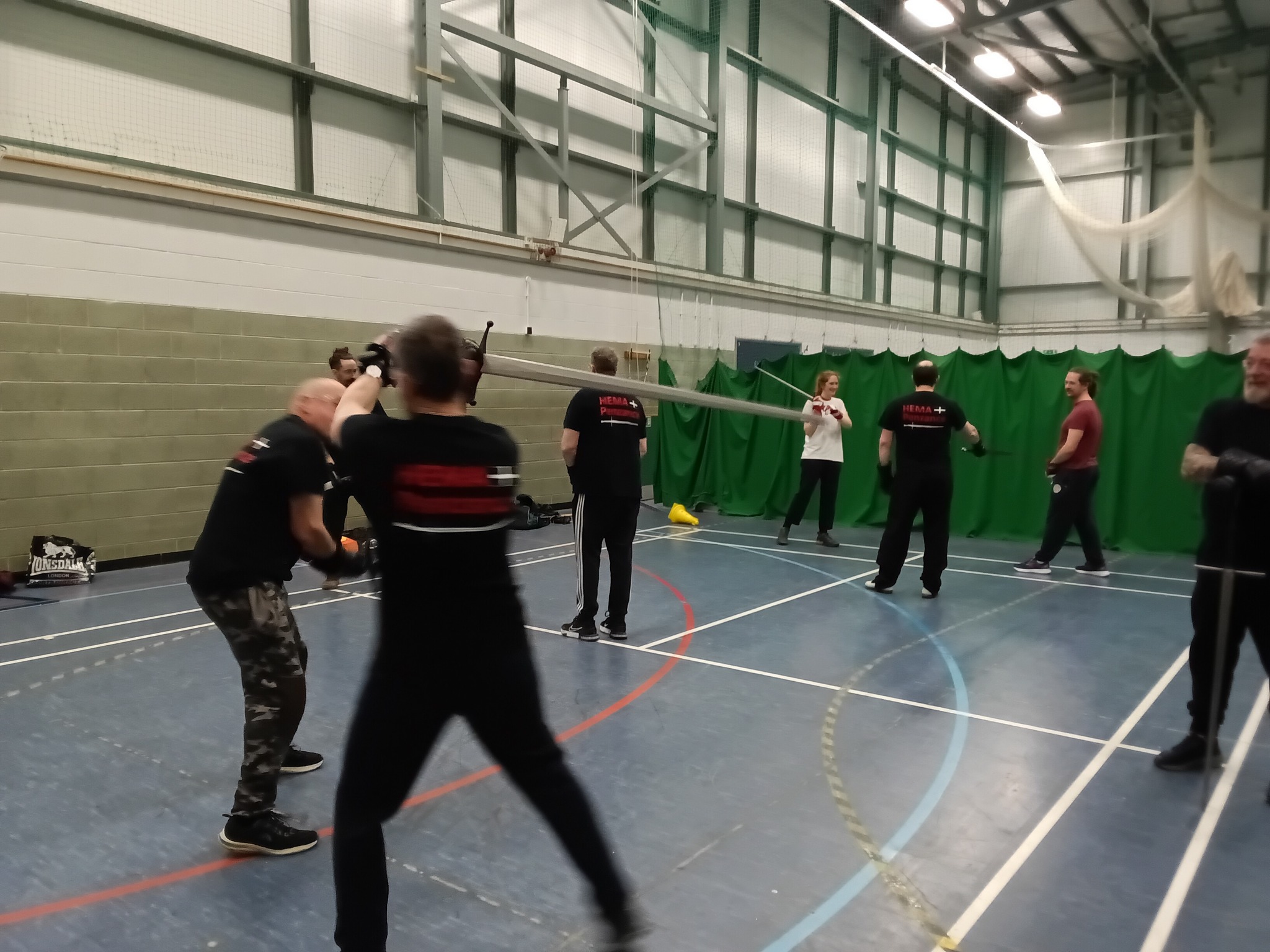 Training session in progress with multiple pairs