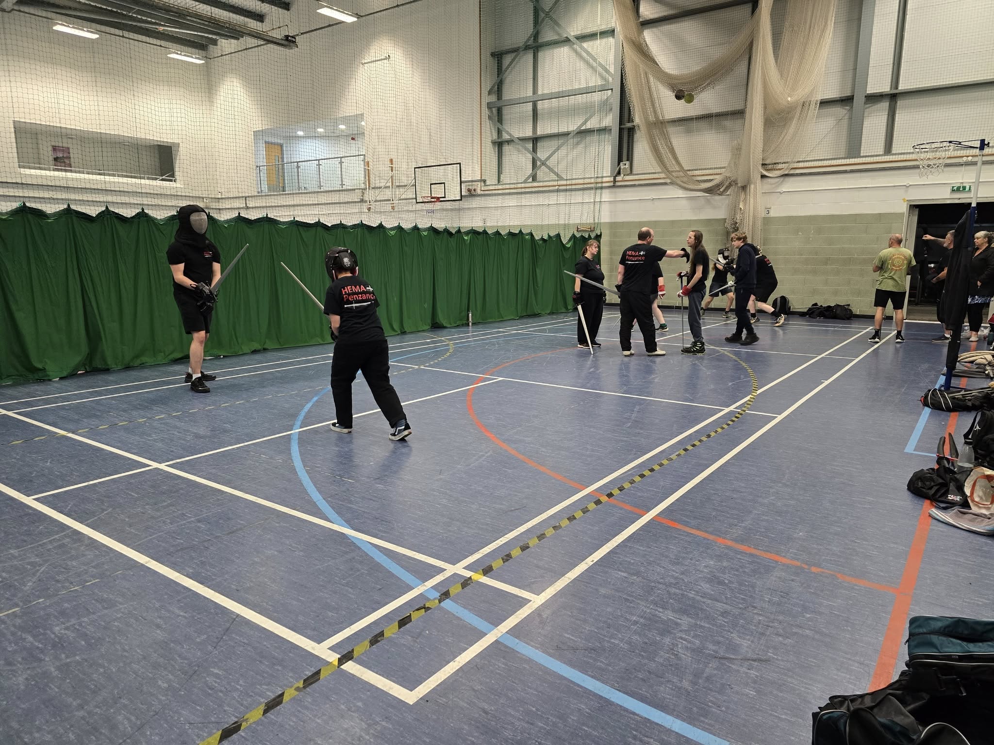 Free sparring during the second hour