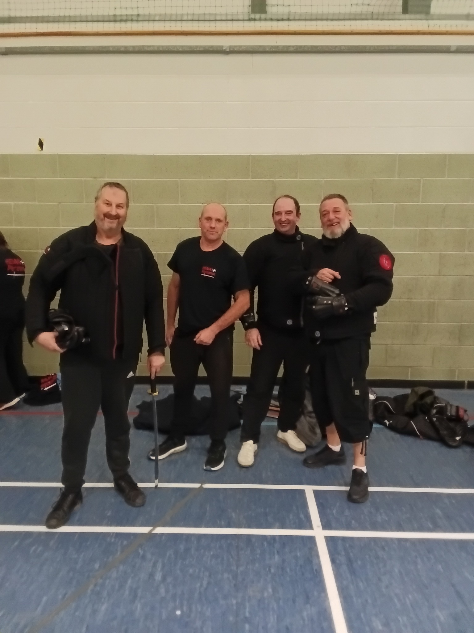 Club members after training