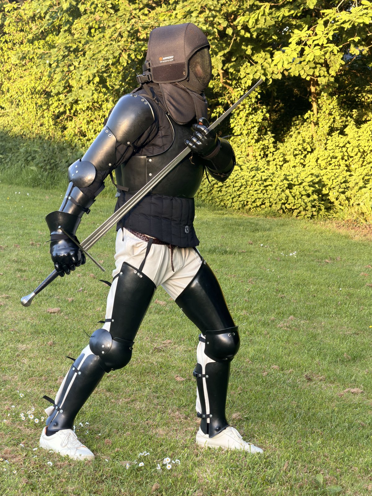 A HEMA Penzance member standing Posta Sagittaria